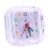 Pearl star ultra -quiet with lamp mini alarm clock small alarm clock PT060/059 white crystal clock