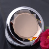 Cross -border e -commerce hot -selling round double -sided makeup mirror logo QR code crystal folding mirror high -end personalized pocket mirror