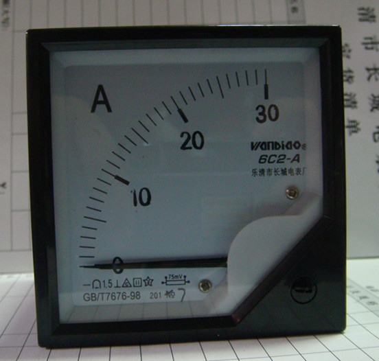 供应长城电表厂6C2 30A  75MV 直流电流表