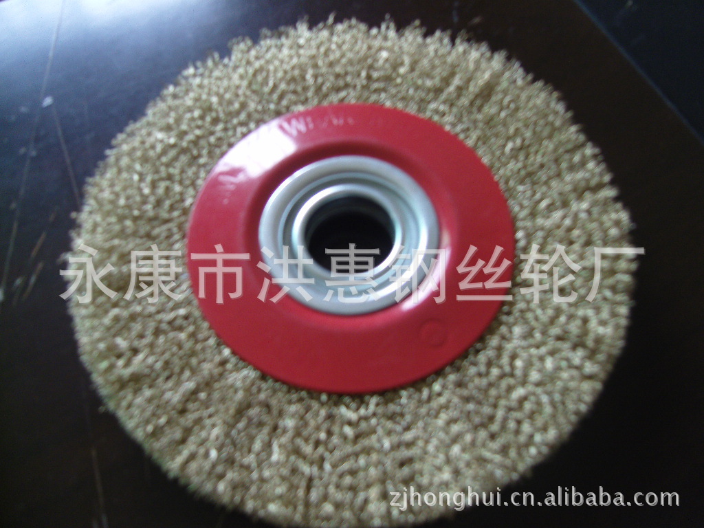 厂家直供 平行不锈钢丝轮 平型钢丝刷木材打磨抛光拉丝轮钢丝刷子