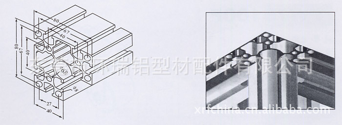 厂家特价促销EF8840拐角铝型材 设备立柱型材 重载设备框架