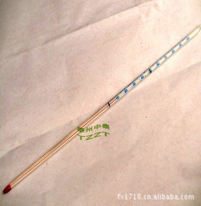 红水温度计 100℃ 100度 30cm长 红液 玻璃酒精温度计环保材质