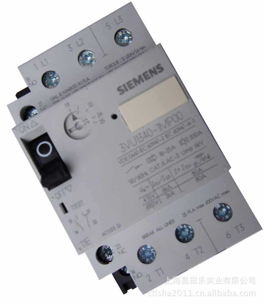     西门子空气开关|漏电断路器|塑壳断路器3VU1640-1MP00