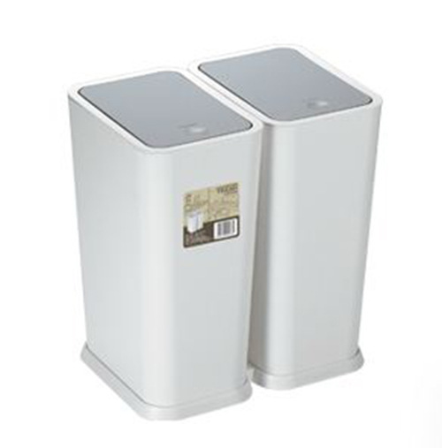 Classification trash can with 2 buckets creative automatic pop-up cover trash can sundries bucket sanitary bucket storage bucket