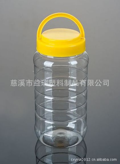 手提蜂蜜瓶1000G 塑料瓶(A25)可用于鱼饵干果酱菜瓶多用途包装瓶