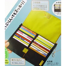 现货批发 日式超便利40枚多功能布艺钱包卡片包 3色选