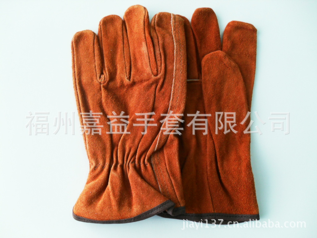 金黄牛二层皮司机手套
