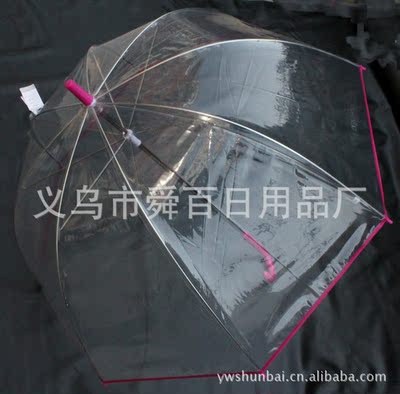 厂家批发定做时尚礼品伞 加logo 定制个性广告雨伞透明阿波罗伞|ru