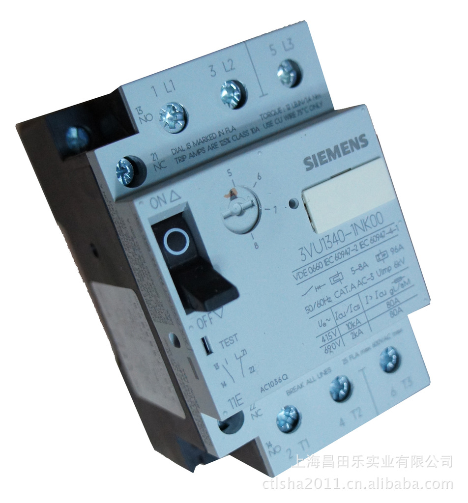 供应SIEMENS西门子3VU系列断路器|空气开关3VU1340-1NK00 库存