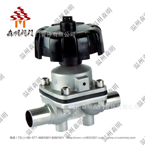 厂家直销 卫生级隔膜阀 3A标准焊接式手动隔膜阀