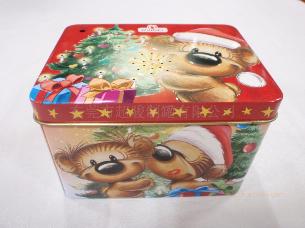 供应礼品罐 长方罐 精美马口铁罐 铁盒 糖果罐