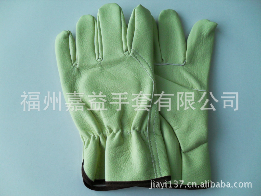 pu革仿猪头层司机手套