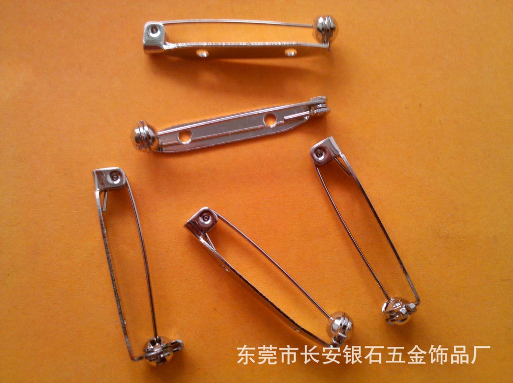 【安全别针胸针】现货供应铜铁过检针别针20/25/32/38/40/46MM|ru
