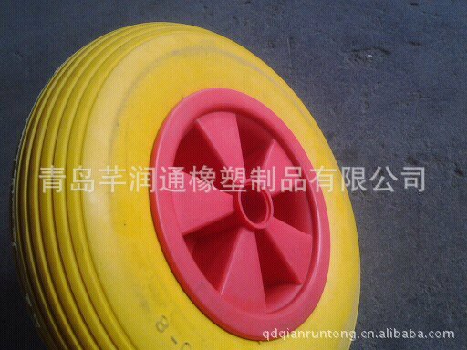 厂家直销供应 4.00-8 PU发泡轮 手推车、工具车等