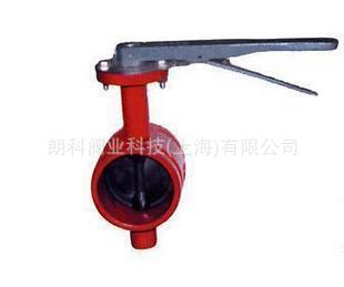 厂家直销 沟槽连接---沟槽式手柄蝶阀 D81X