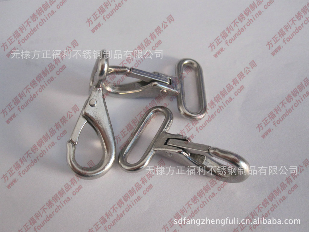 厂家供应不锈钢方形定向弹簧钩，四方定向钩，四方弹簧钩