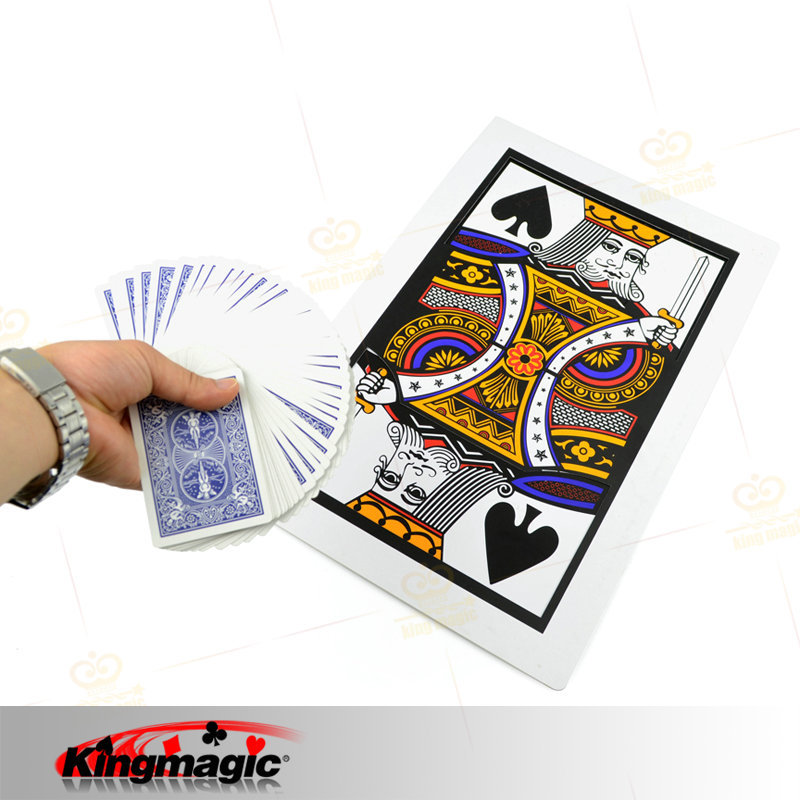 G0321 Big Q becomes K Big Poker QK Fluctuate King Magic Stage magic props Factory wholesale