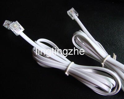 Double head Telephone straight line Two Cores and Four Cores,Four core Telephone line Telephone curve,Handle spring line,Network cable