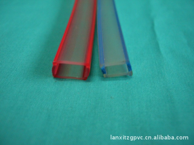 厂家直销 塑料 pvc 双色 透明 方管 圆 软