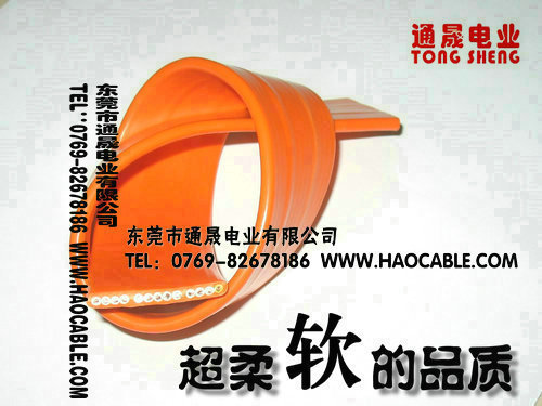扁电缆13×0.75mm2，TVVBP13芯0.75平方屏蔽排线