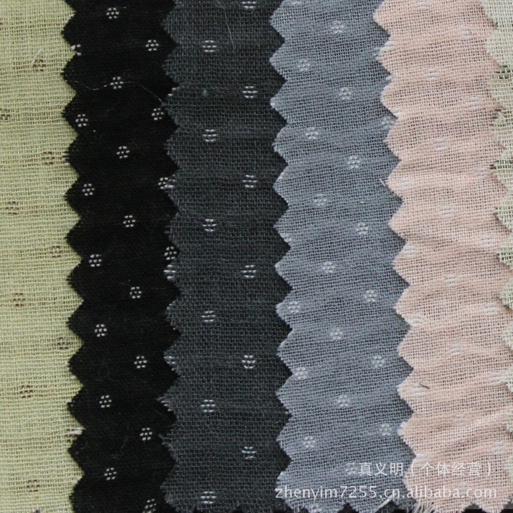 TH-41B 涤棉提花点点 涤棉提花