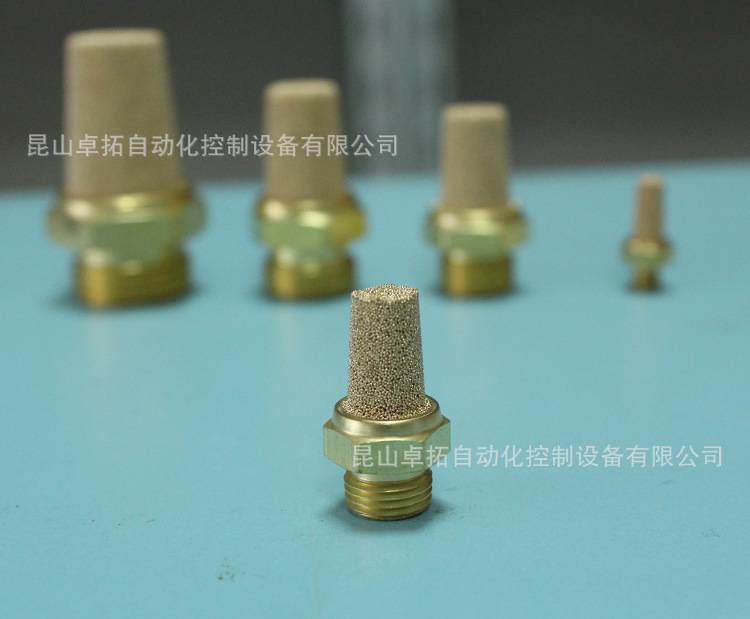 铜消声器 SU01 气动消音器 电磁阀消音器 气缸配件附件 CHANTO