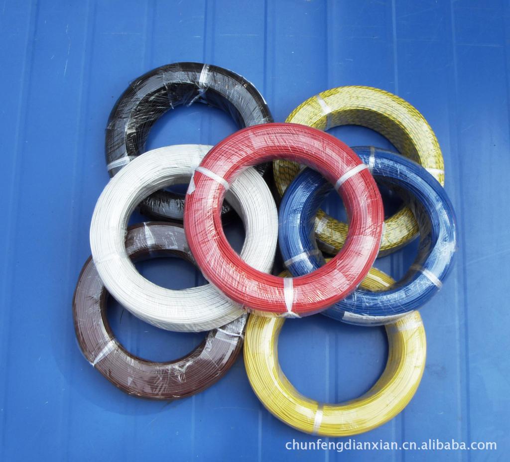 现货批发1平方硅胶线编织线灯具耐高温线AGRP玻璃纤维编织端子线