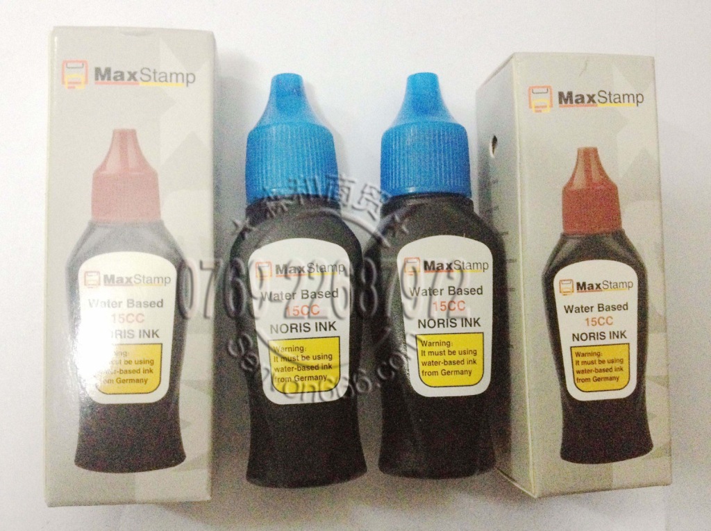 ��Ʒ������ӡ�� ��ɫ MaxStampӡ�� NORIS INK 15CC water Based