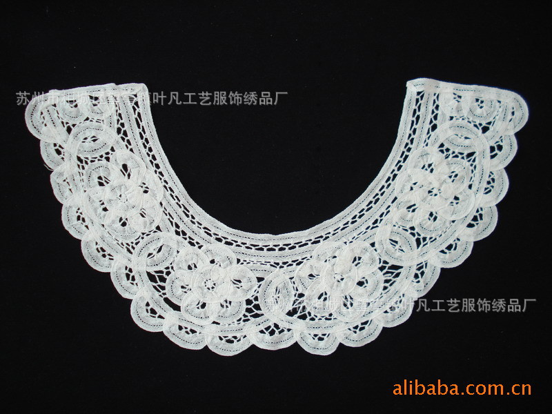 厂家批发纯白色U型机绣水溶棉特种绣花盘带绣