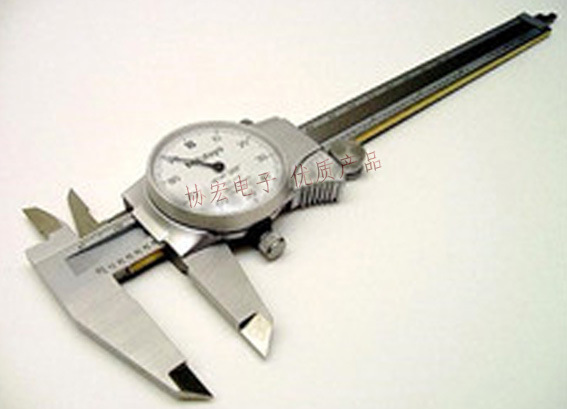 日本原装MITUTOYO 505-682带表卡尺0-200MM分辨率0.01MM