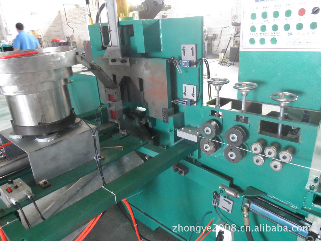 全自动打花兰桶铁拉手弯行机/自动打提桶设备 弯框机