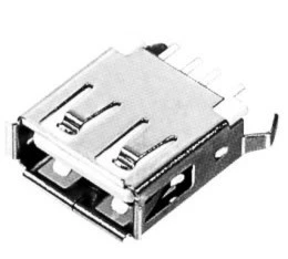 厂家值销 USB插座 USB插头USB A母座180° 直接13.7弯脚