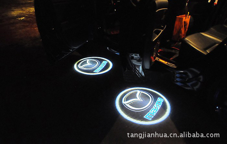 High-Power 12V car wiring hiding installation laser welcome light projection lamp