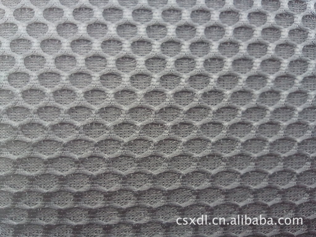 3D三明治网眼布 大六角