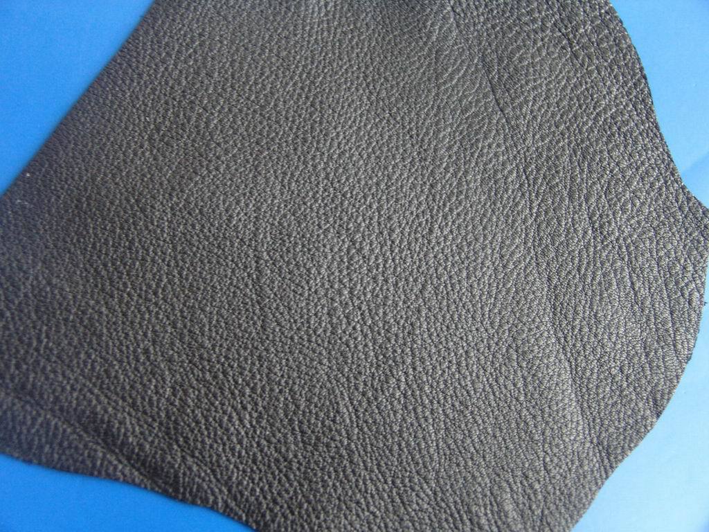 原材料进口 黑色真皮鹿皮 皮料 用于时款包袋