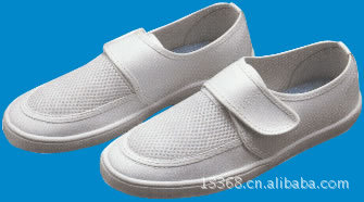 供应防静电网面鞋劳保鞋防静电鞋电子厂车间无尘洁净白色软底