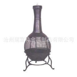 供应真火壁炉、铸铁火炉Cast Iron Chiminea