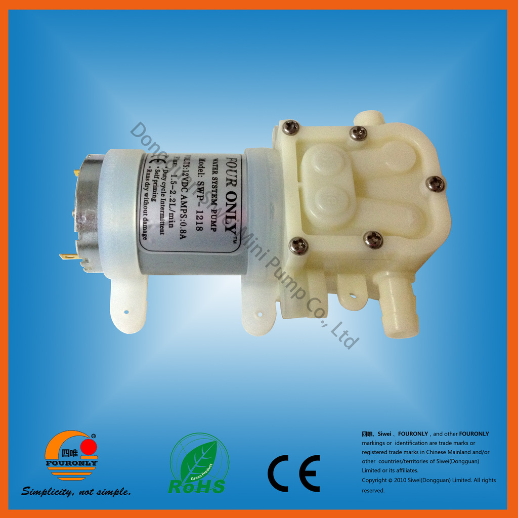 【热销】直流12V  微型水泵 四唯泵  SWP1818食品级泵