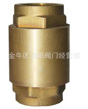 供应黄铜立式止回阀/弹簧止回阀/黄铜挡板止回阀/弹簧立式止回阀