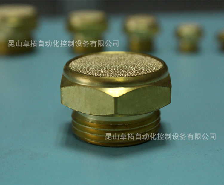 铜消音器 ST06 平头消声器 气动元件配件 CHANTO 长拓气动元件