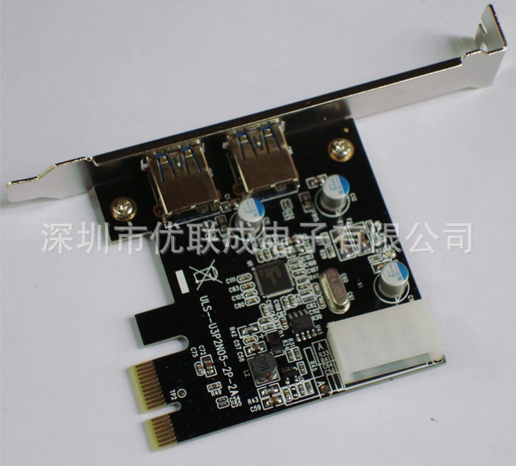 Поставщик производителей PCI-E к USB3.0 PCI-E USB3.0 расширительная карта PCIE карта с коротким железным фильмом иностранной торговлей