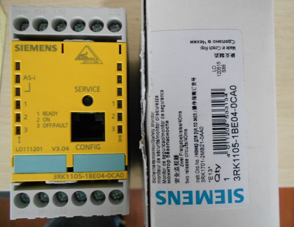 3RK1105-1BE04-0CA0西门子安全监视器全新原装现货，订货请核实