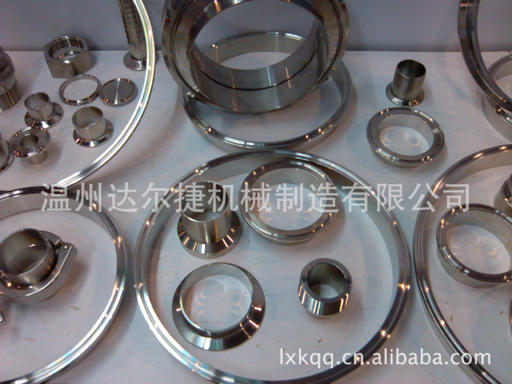 供应不锈钢洁净管道卡箍接头，卫生级快装接头，快卡组件