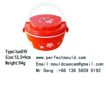 多用塑料二手饭盒模具，lunch box second hand mould