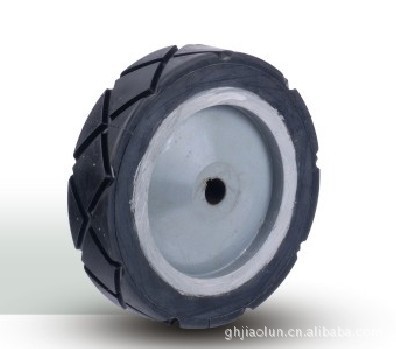 宝石花纹优质橡胶轮 外径8寸 10寸 载重300KG 600