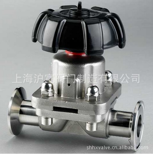 卫生级卡箍式快装隔膜阀、卫生级气动快装式隔膜阀 G81F46隔膜阀