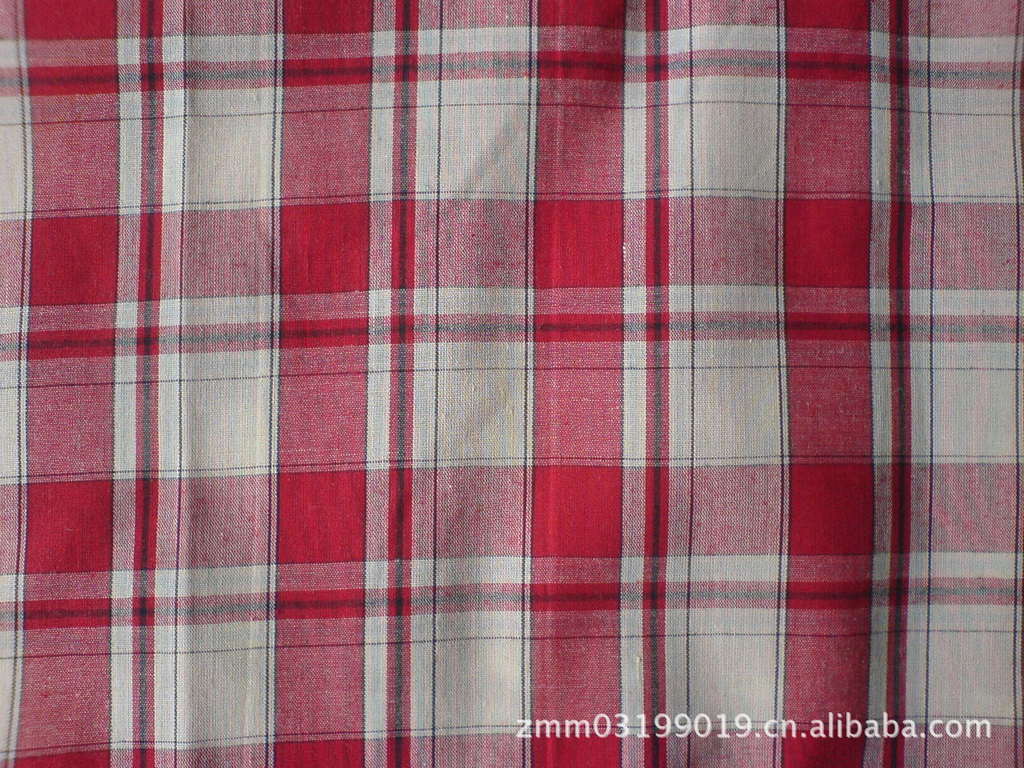 色织格布格子色织布 衬衫面料 服装面料