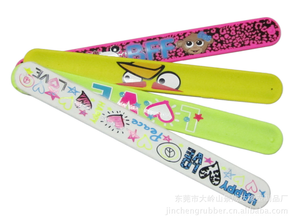 热销可定制硅胶礼品拍拍手环