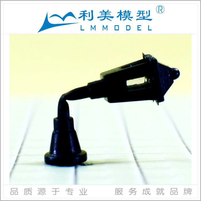 室内模型壁灯 模型塑料壁灯 黑色B1 别墅模型 室内模型材料