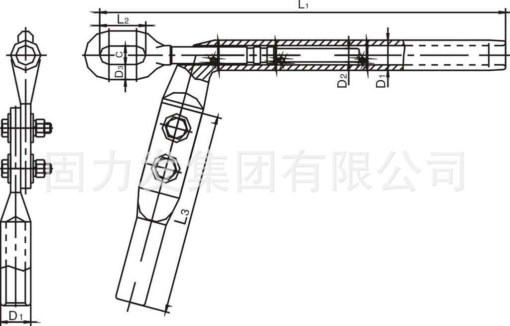 电力金具NY-BG系列铝包钢芯铝绞线用液压型耐张线夹